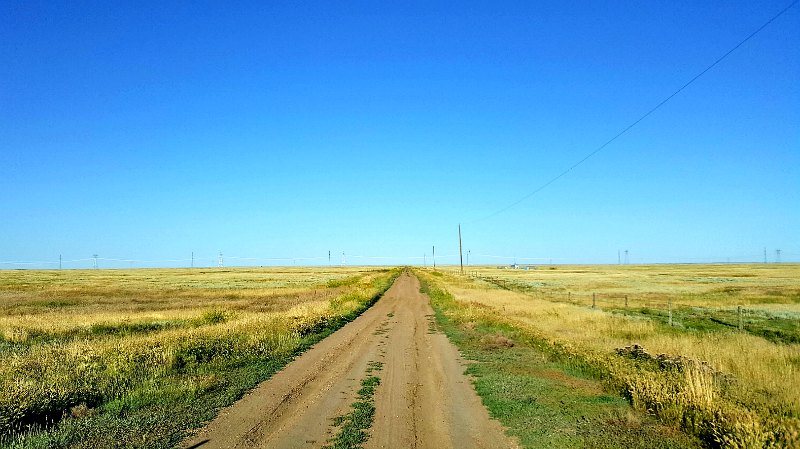Dirt road in Saskatchewan