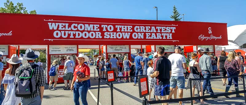 Calgary Stampede entrance 2017